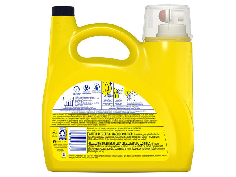 Tide Simply Oxi Boost + Ultra Stain Laundry Detergent, Refreshing Breeze, 74 Loads, 105 fl oz/3.1 L