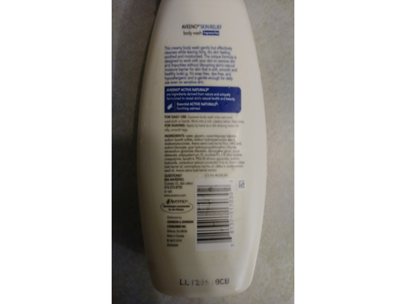 Aveeno Active Naturals Skin Relief Body Wash, 12 fl oz/354 mL