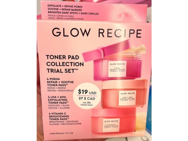 Glow Recipe Toner Pads Trial Set, 2 g, 12 Count