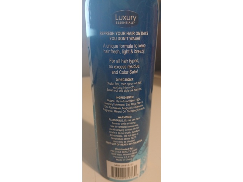 Luxury Essentials Dry Shampoo, Light & Breezy Fresh, 4.9 oz/138.9 g