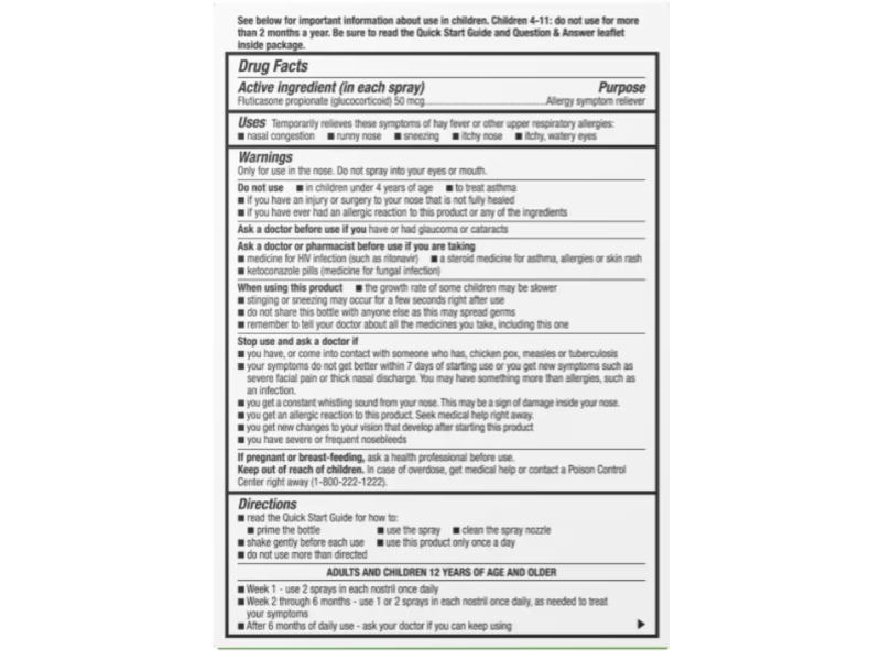 Topcare Health Allergy Relief Nasal Spray, 0.62 fl oz/18.2 mL