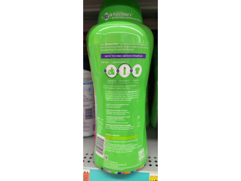 Gain Fireworks In-Wash Scent Booster, Moonlight Breeze, 30.1 oz/853 g