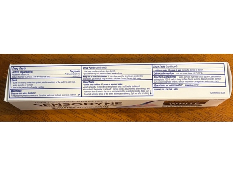 Sensodyne Clinical White Enamel Strengthening Toothpaste, 5.5 oz/156 g