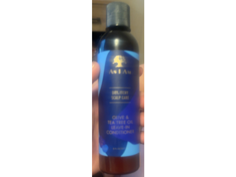 As I Am Dry & Itchy Scalp Care Leave In Conditioner, Olive & Tea Tree Oil, 8 oz/237 mL