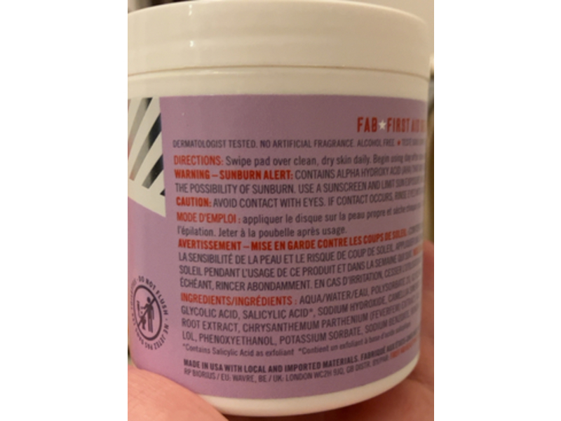 First Aid Beauty Ingrown Hair Pads BHA & AHA, 60 Count