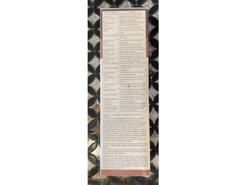 Ekoeh Brasil Hair Food Color Cream, Light Brown, 2.7 fl oz/80 mL