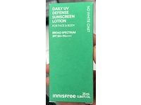Innisfree Daily UV Defense Sunscreen Lotion, SPF 50+, 0.84 fl oz/25 mL - thumbnail 2