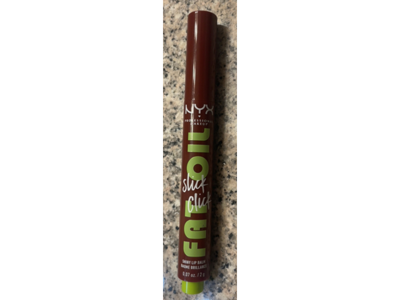 Nyx Professional Slick Click Fat Oil Shiny Lip Balm, 11 In A Mood, 0.07 oz/2 g