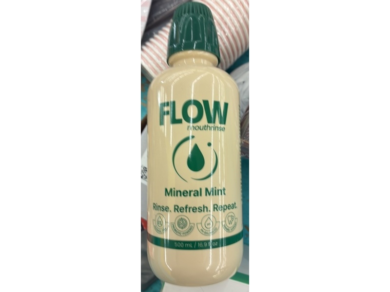 Flow Mouthrinse, Mineral Mint, 16.9 fl oz/500 mL
