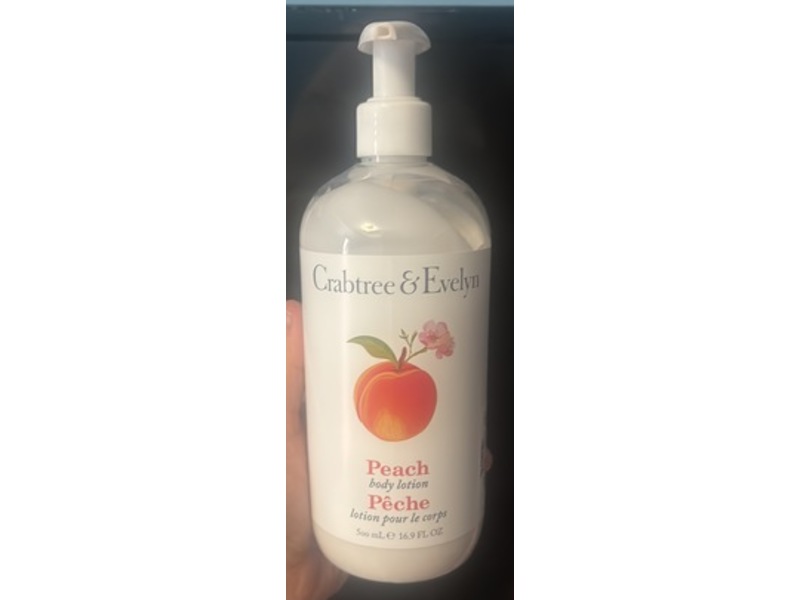Crabtree & Evelyn Body Lotion, Peach, 16.9 fl oz/500 mL