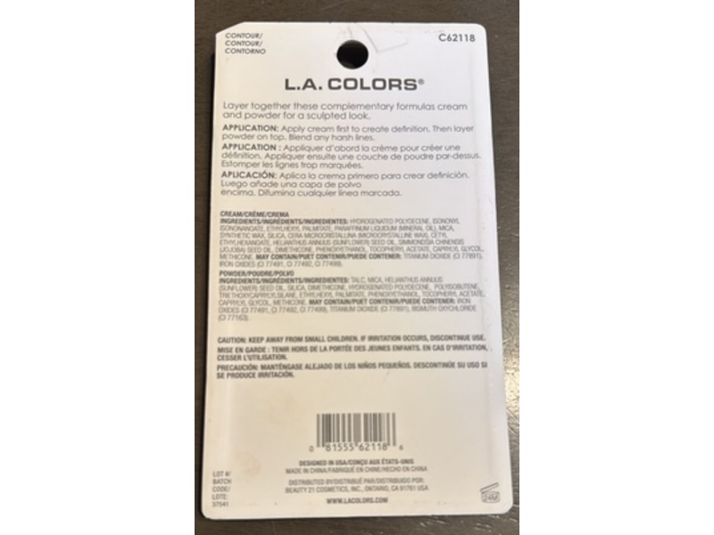 L.A. Colors Sculpting Duo, C62118 So Sculpted, 0.14 oz/4 g