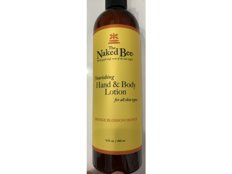 The Naked Bee Nourishing Hand & Body Lotion, Orange Blossom Honey, 12 fl oz/355 mL