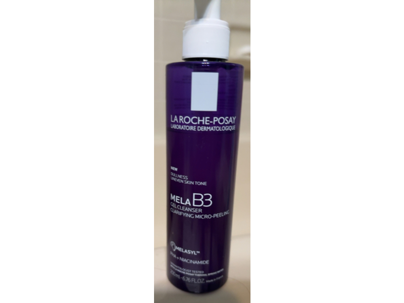 La Roche-Posay Mela B3 Gel Cleanser, PHA + Niacinamide, 6.76 fl oz/200 mL