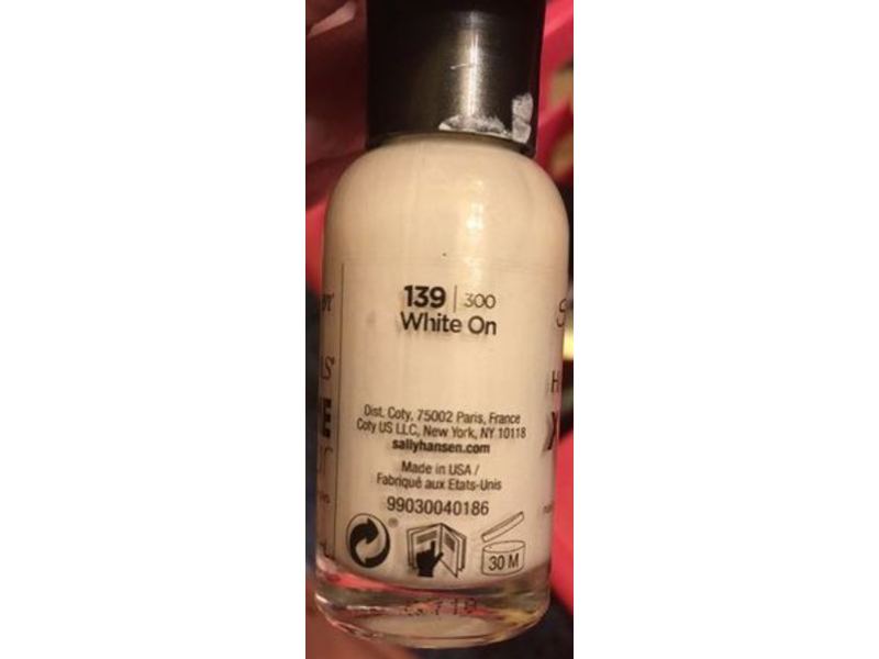 Sally Hansen Xtreme Wear Nail Color, 139 White On, 0.4 fl oz