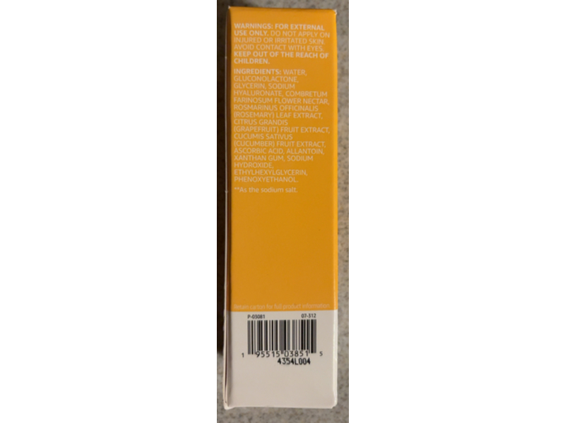 Amazon Basics Brightening Vitamin C Serum, 1 fl oz/30 mL