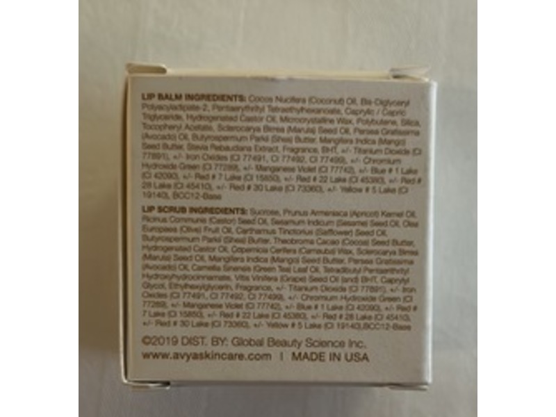 Avya Skincare Two-In-One Lip Treatment, Marula Oil, 0.07 oz/2 g + 0.26 oz/7.5 g