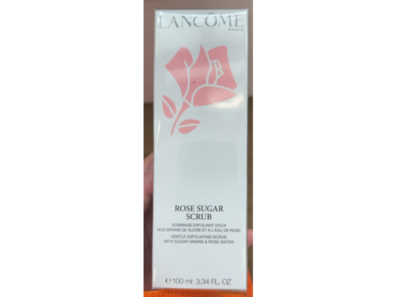 Lancome Rose Exfoliating Face Scrub, Rose Water & Honey, 3.4 fl oz/100 mL