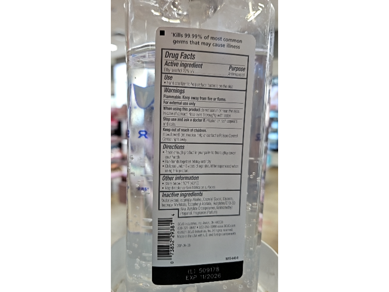 Purell Advanced Hand Sanitizer Refreshing Gel, 50.7 fl oz/1.5 L