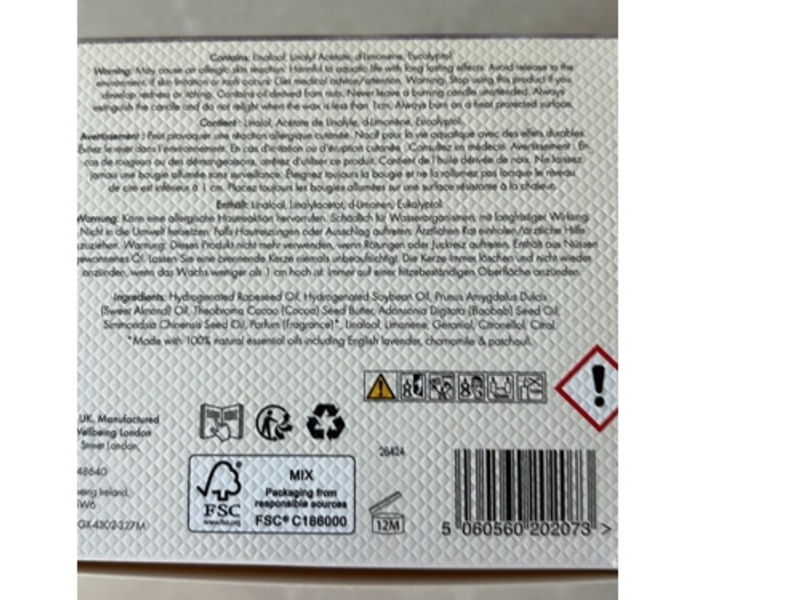 Neom Perfect Night's Sleep Intensive Skin Treatment Candle, Lavender, Chamomile & Patchouli, 4.93 oz/140 g