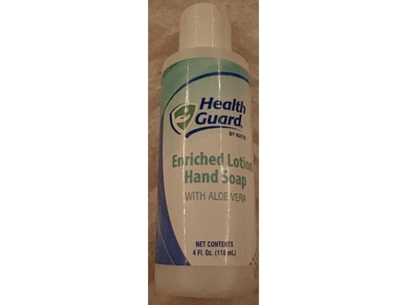 Health Guard Enriched Lotion Hand Soap with Aloe Vera, 4 fl oz/118 mL