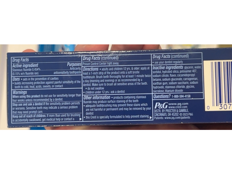 Crest Pro Health Densify Active Repair Toothpaste, 3.5 oz/99 g, Pack Of 3