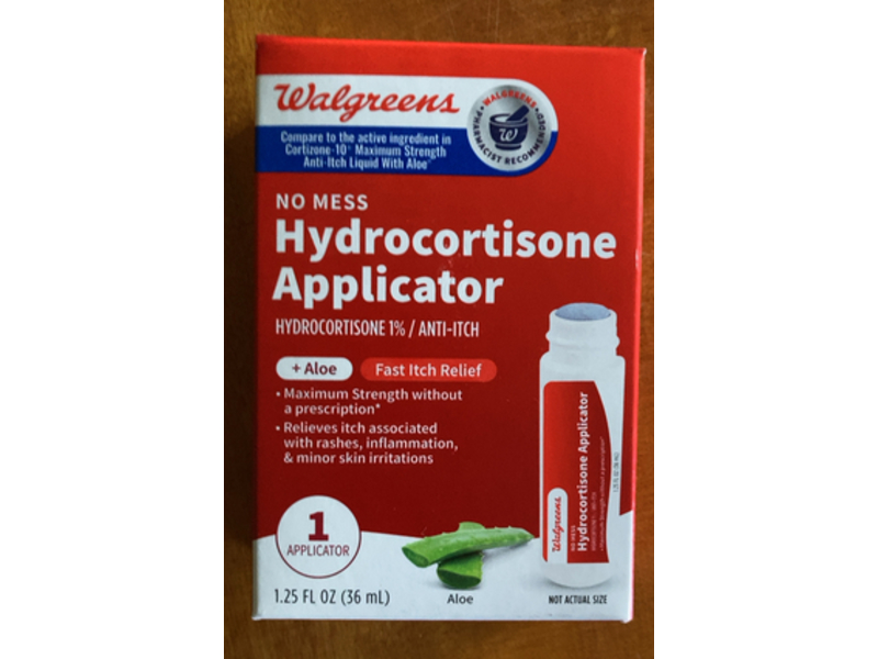 Walgreens Hydrocortisone Fast Itch Relief, Aloe, 1.25 fl oz/36 mL