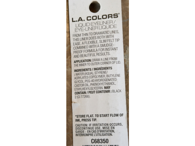 L.A Colors Eye Marker, C68350 Black, 0.02 fl oz/0.6 mL