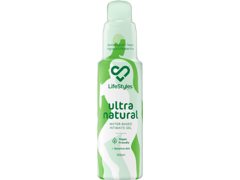 LifeStyles Ultra Natural Water-Based Intimate Gel, 100 mL