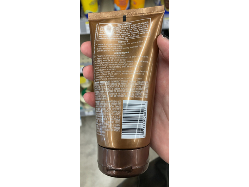 L’Oreal Paris Sublime Bronze Tinted Self-Tanning Lotion, Medium, 5.0 fl oz/150 mL