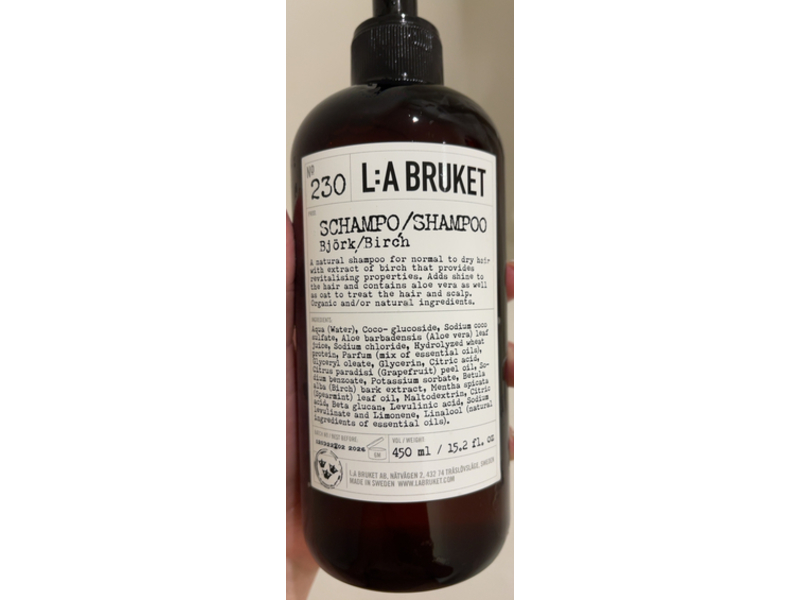 L:a Bruket Shampoo, 230, 15.2 fl oz/450 mL