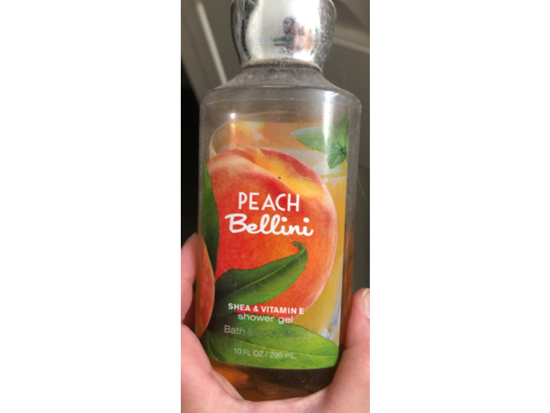 Bath & Body Works Peach Bellini Shower Gel, Shea & Vitamin E, 10 fl oz/295 mL