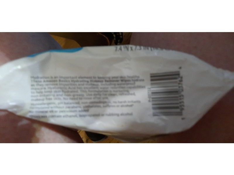Amazon Basics Makeup Remover Wipes, Hydrating, 25 Count