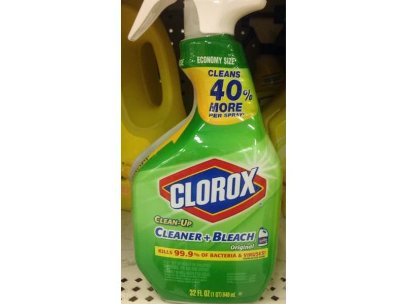 Clorox Clean-Up Cleaner + Bleach, Original, 32 fl oz/946 mL, Pack Of 12