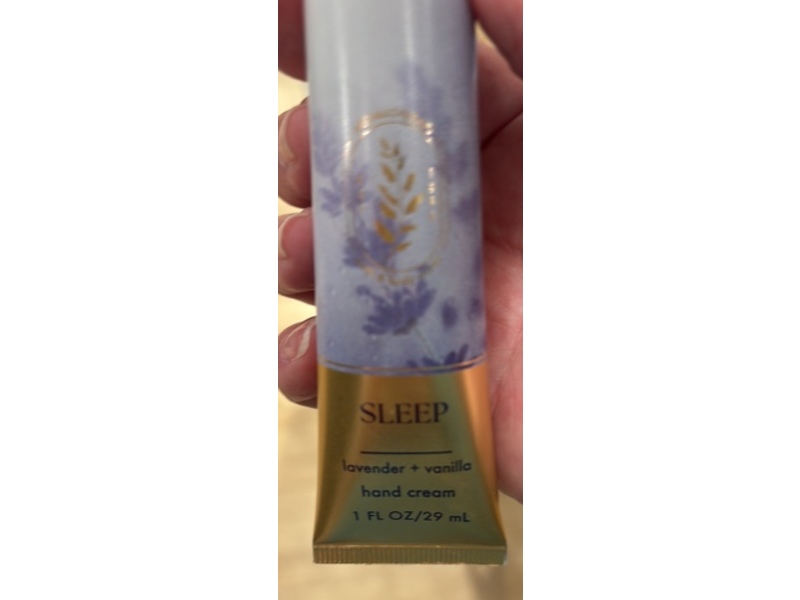 Bath & Body Works Sleep Hand Cream, Lavender + Vanilla, 1 oz/29 mL