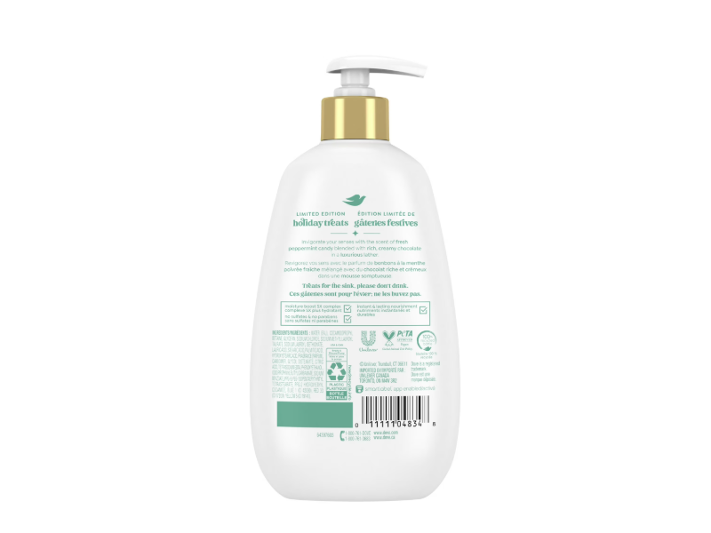 Dove Holiday Treats Deep Nourishing Hand Wash, Peppermint Bark, 12 fl oz/355 mL