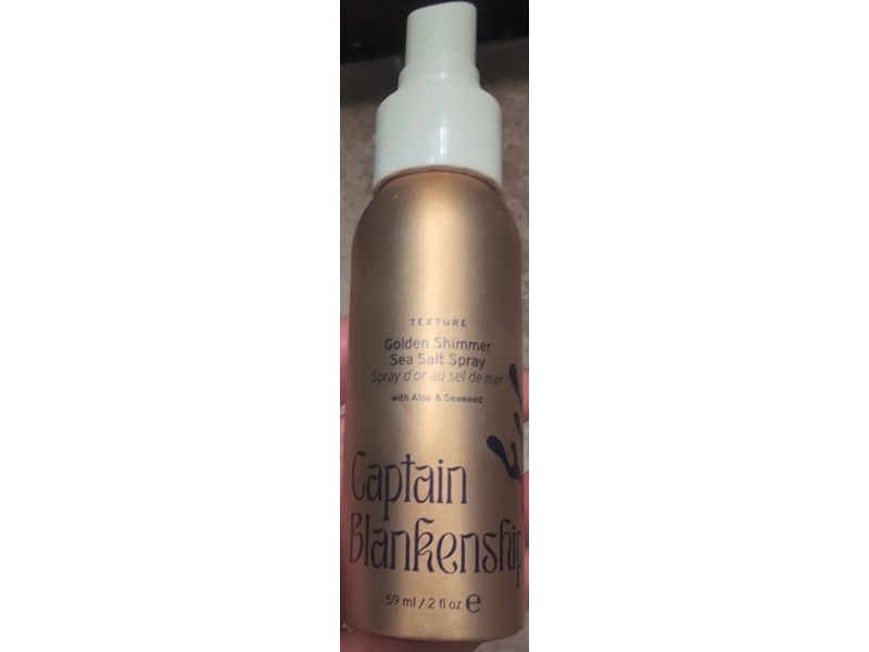 Captain Blankenship Sea Salt Spray, Golden Shimmer, 2 fl oz/59 mL