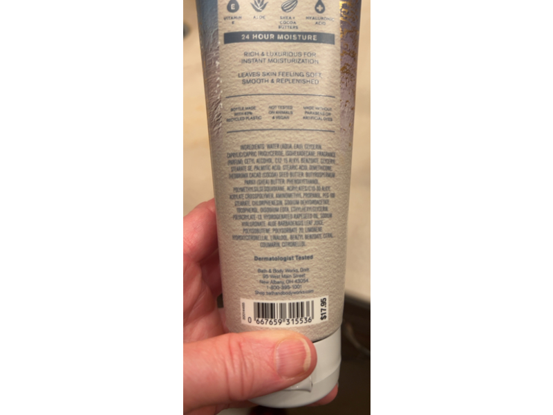 Bath & Body Works Sweater Weather Ultimate Hydration Body Cream, Shea Butter + Hyaluronic Acid, 8 oz/226 g