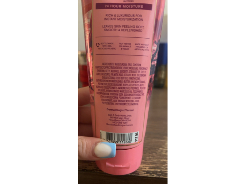 Bath & Body Works Ultimate Hydration Body Cream, Costa Rica Pink Pineapple Sunrise, 8 oz/226 g