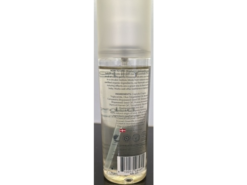 Mushie Organic Baby Oil, Fragrance Free, 4.90 fl oz/145 mL
