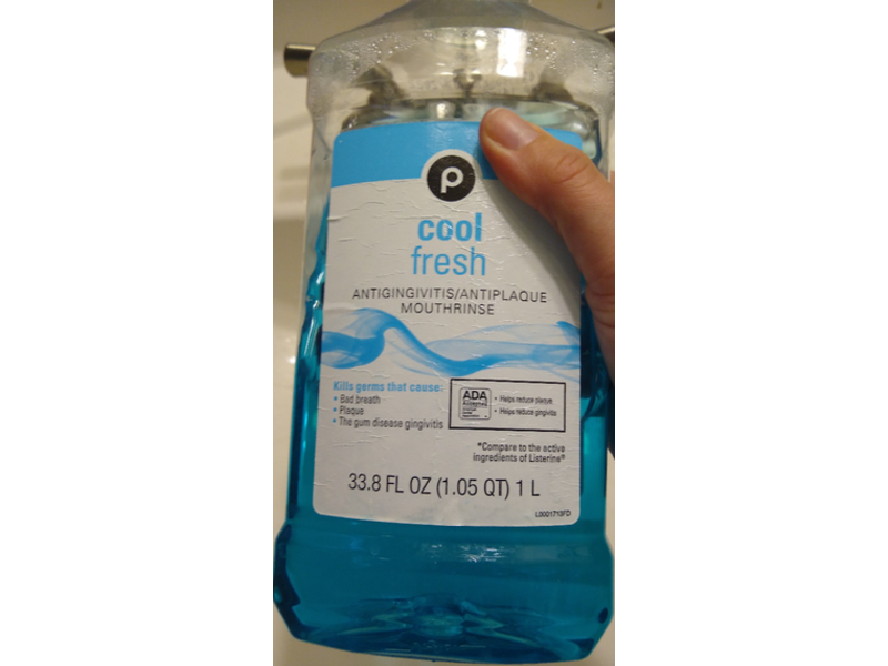 Publix Mouthrinse, Cool Fresh , 33.8 fl oz/1 L