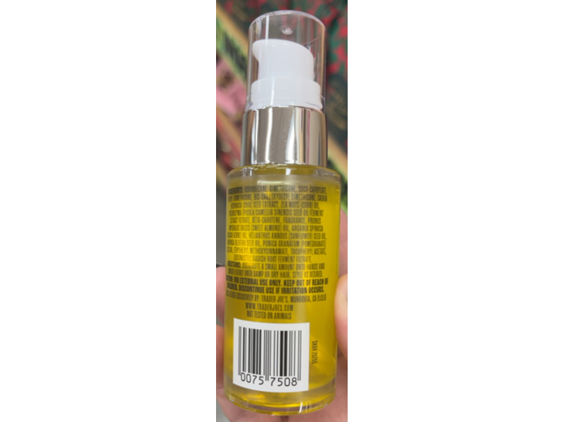 Trader Joe's Moisturizes Hair & Scalp Oil, 1 fl oz/29 mL