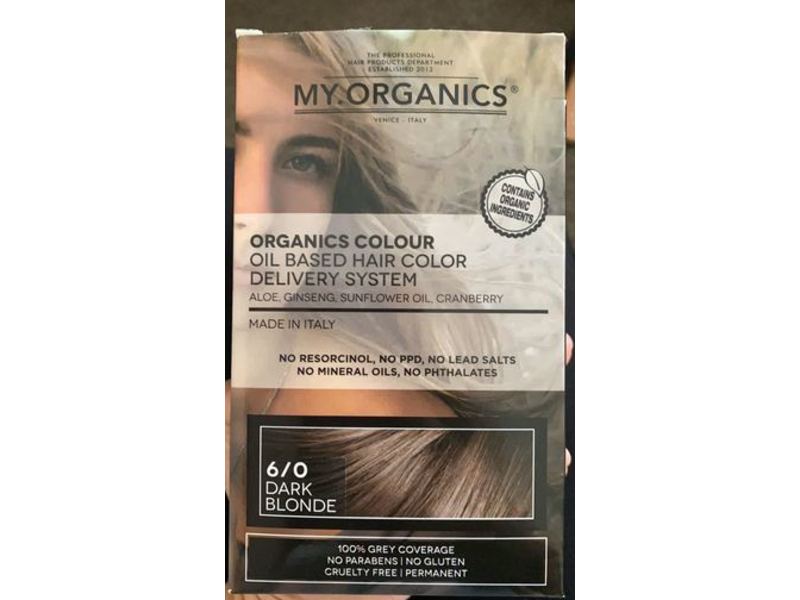 My.Organics Oil Based Hair Color, 6/0 Drak Blonde