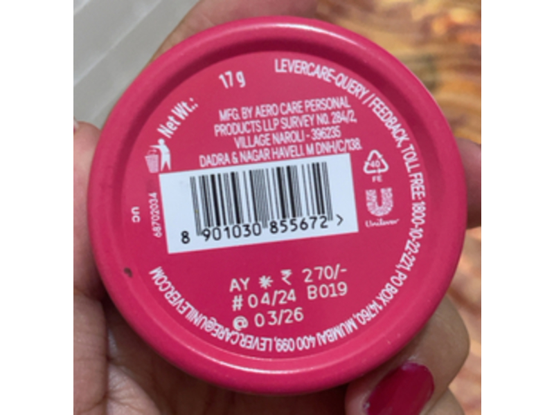 Vaseline Lip Therapy, Rosy Lips, 17 g