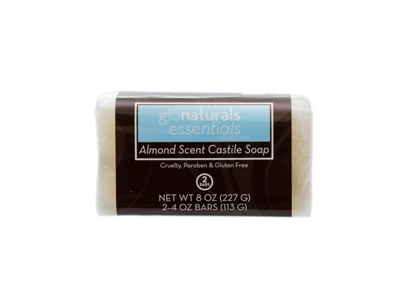 Vitacost Glonaturals Essentials Castile Soap, Almond, 4 oz/113 g, 2 Count