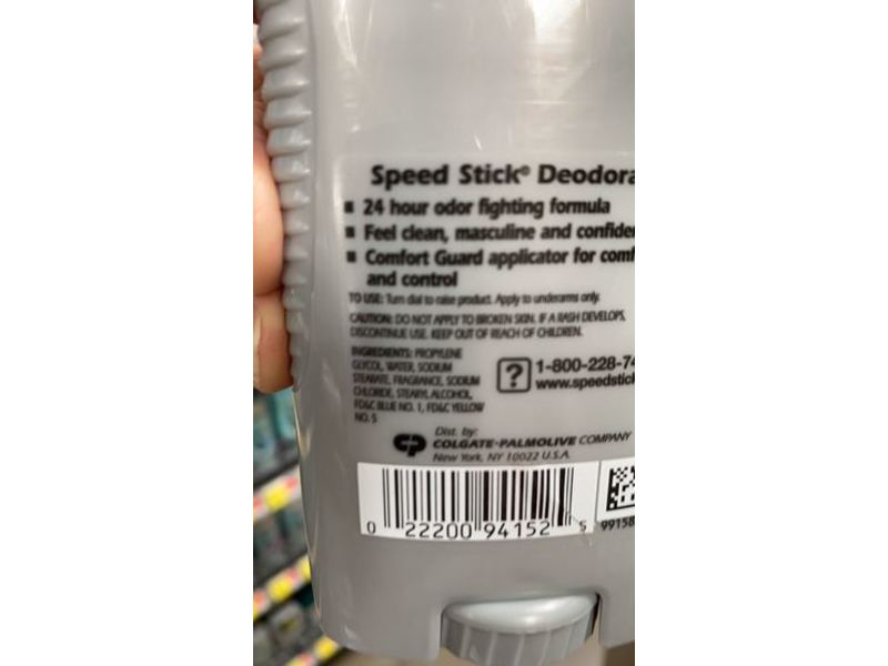 Speed Stick Deodorant, Regular, 3.0 oz/85 g, Pack Of 2