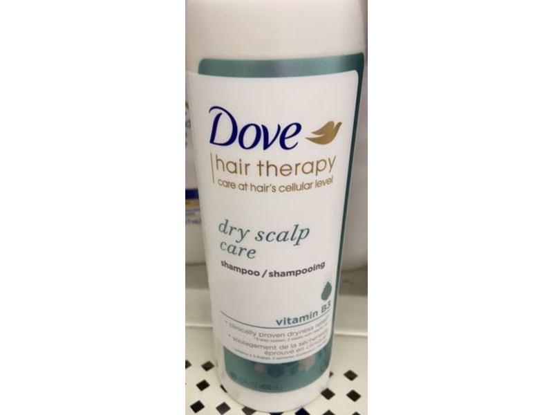 Dove Hair Therapy Dry Scalp Care Shampoo, Vitamin B3, 13.5 fl oz/400 mL