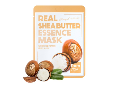 Farm Stay Essence Mask, Real Shea Butter, 0.78 fl oz/23 mL