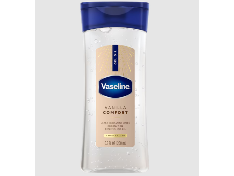 Vaseline Vanilla Comfort Gel Oil, Vanilla Cocoa, 6.8 fl oz/200 mL