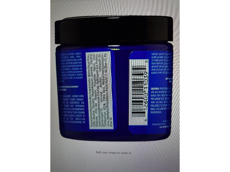 Manic Panic Semi-Permanent Hair Color Cream, Rockabilly Blue, 4 fl oz/118 mL