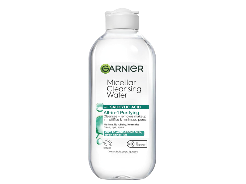 Garnier All -In-1 Purifying Micellar Cleansing Water, Salicylic Acid, 23.7 fl oz/700 mL